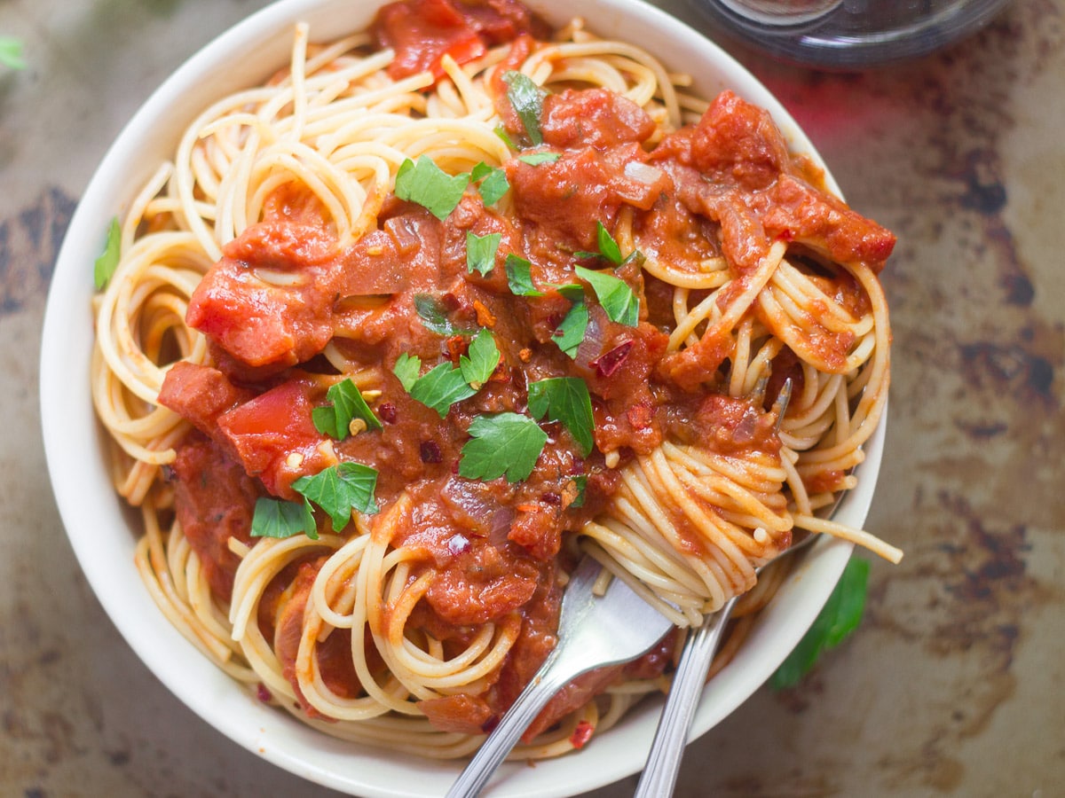 Spicy Italian Spaghetti