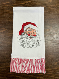 Tea Towel - Santa Ruffle