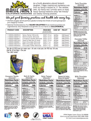 Herb & Garlic Almonds, Snack Pack (36ct, 6/6POS) 1.13 oz.
